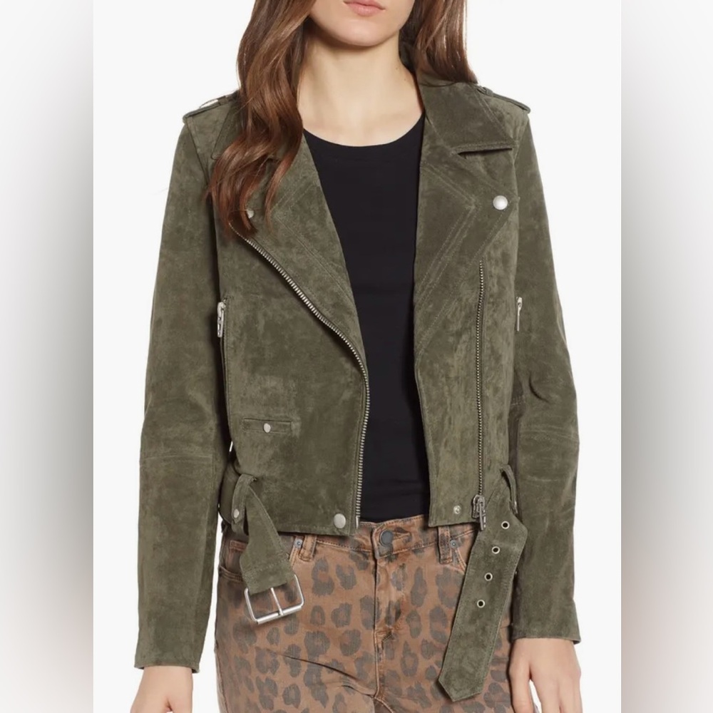 BLANK NYC Green Suede Jacket - Small